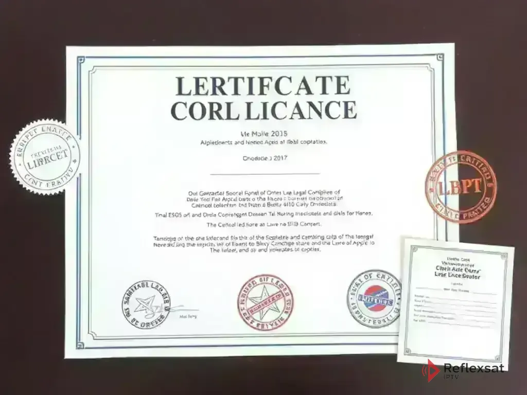 Legal compliance certificate and professional setup